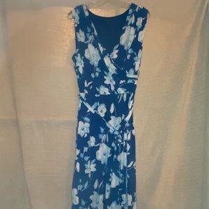 Floral Faux Wrap Dress